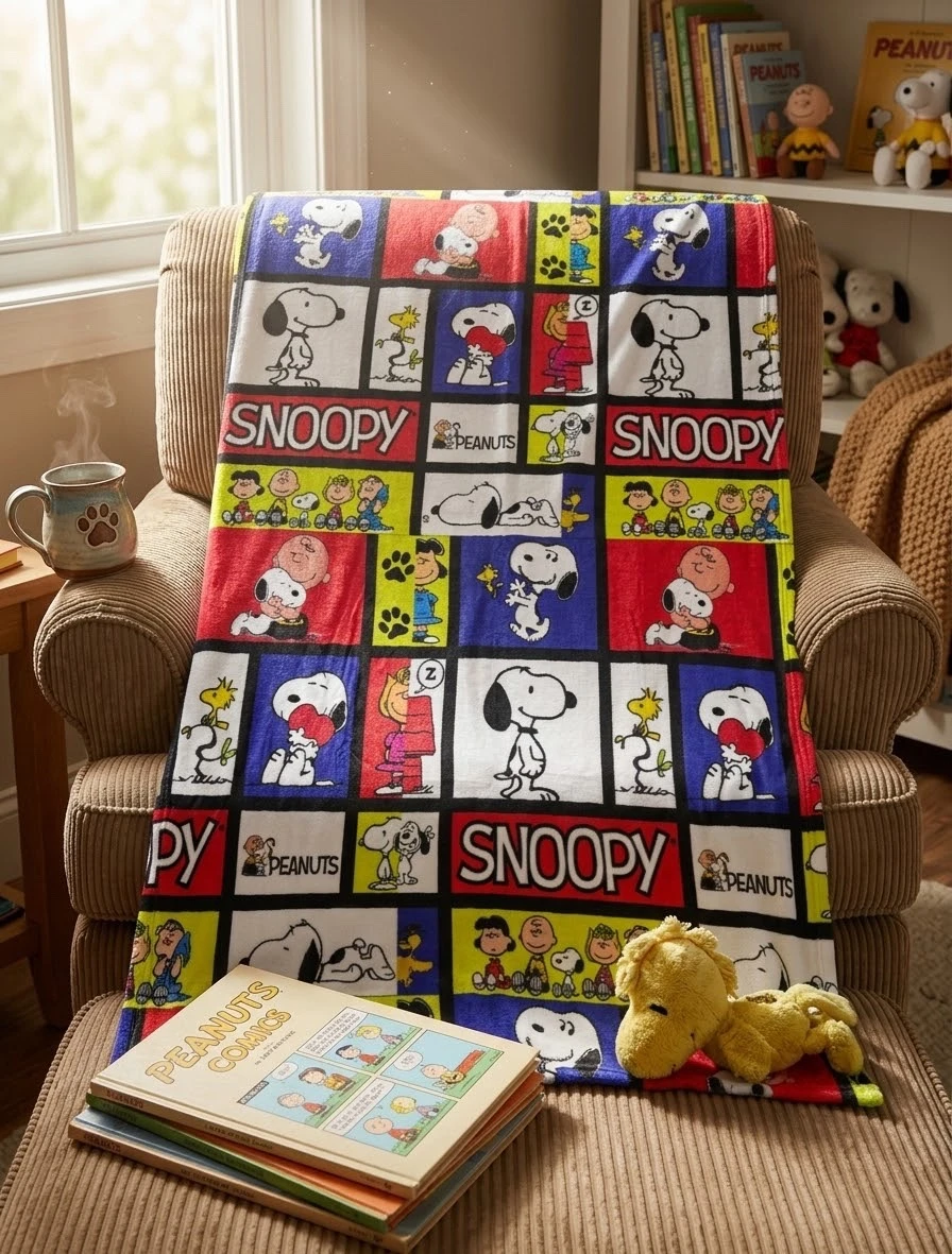 Frazada viajera snoopy (1 metro x 1.60 m)  2
