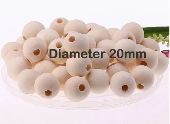 CUENTAS MADERA 20MM 2