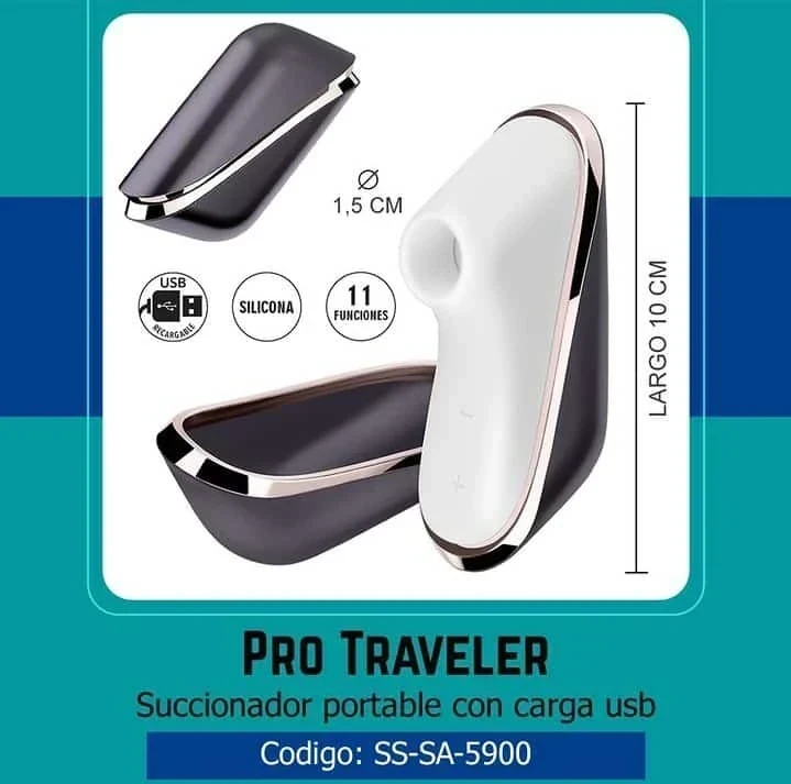 Pro Traveler Succionador portable con carga usb