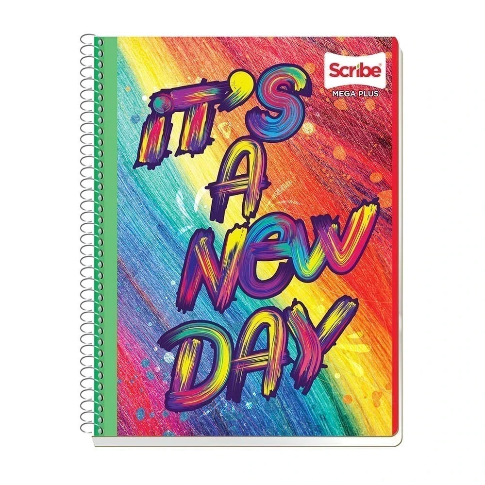 Cuaderno profesional scribe mega rayado 100 hojas espiral 