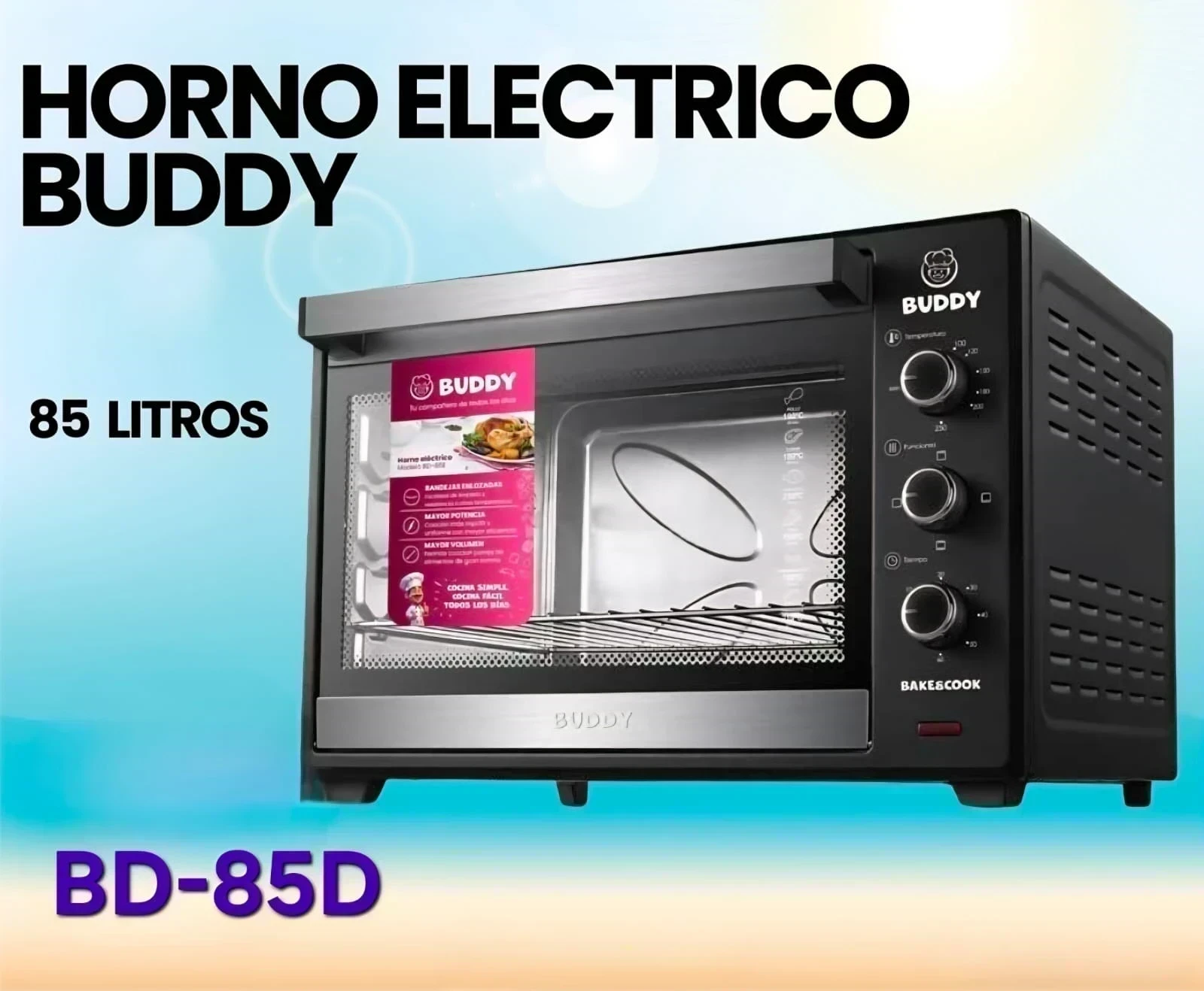 HORNO ELÉCTRICO BUDDY 85LTS