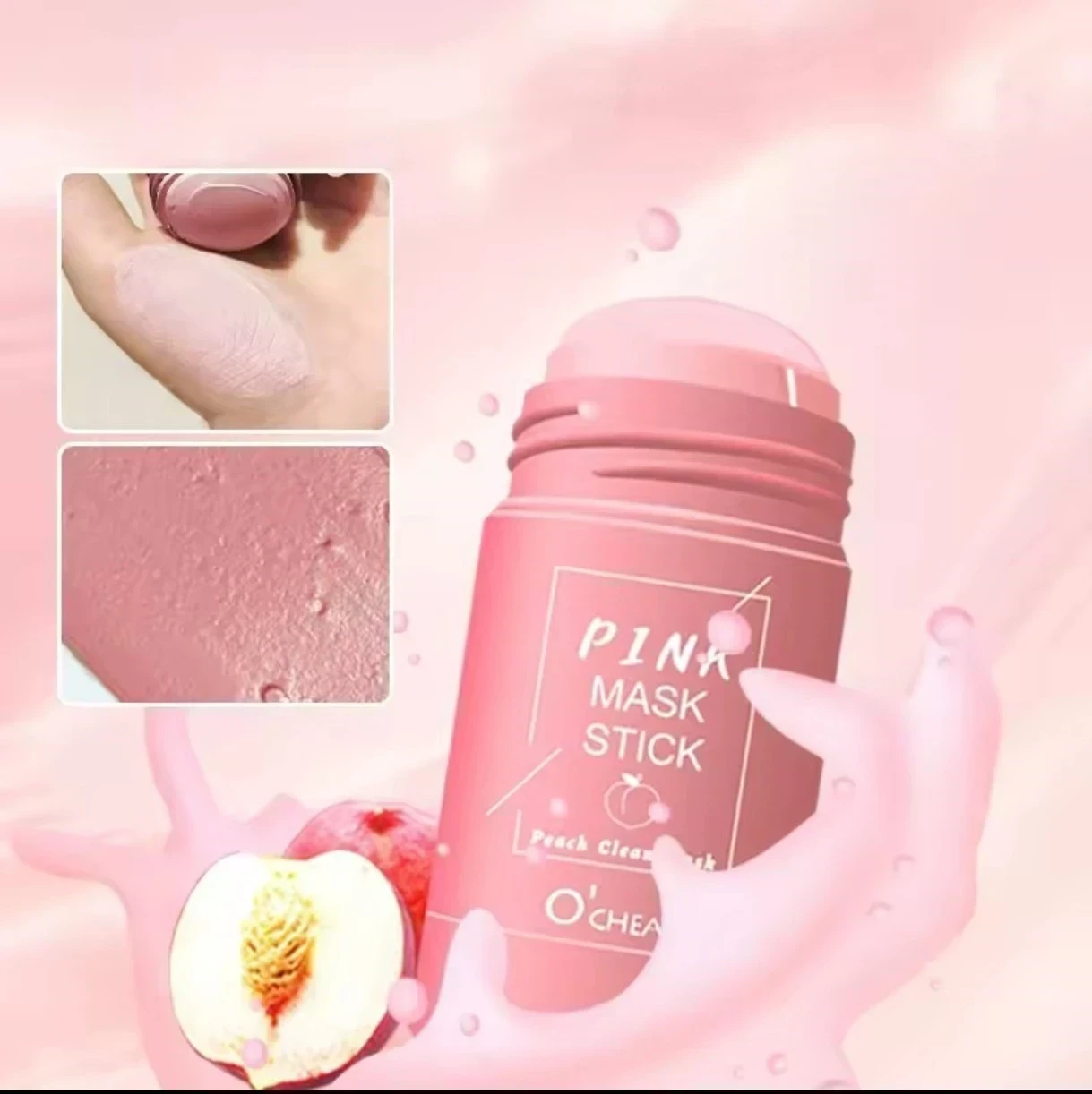 ✨ Pink Mask Stick O’CHEAL – Mascarilla Limpiadora de Durazno ✨ 💞
