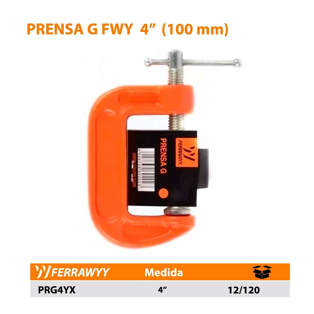 PRENSA G FWY 4" (100 mm) naranja
