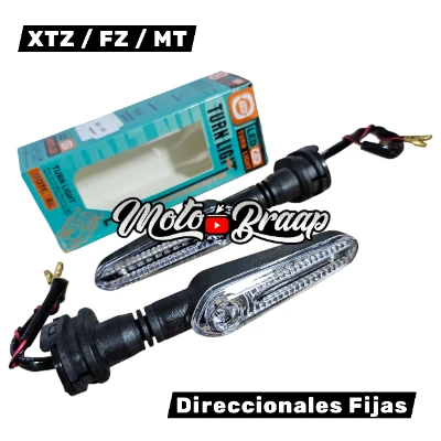 XTZ 125 / XTZ 150 / FZ 16 / FZ 2.0 / MT 15 Direccionales fijas Led