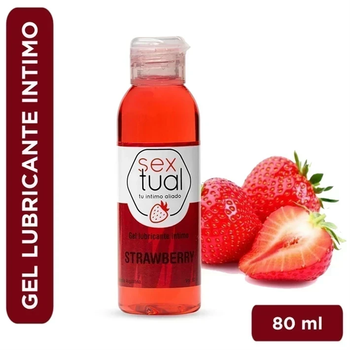 Gel estimulante sabor frutilla 80 m