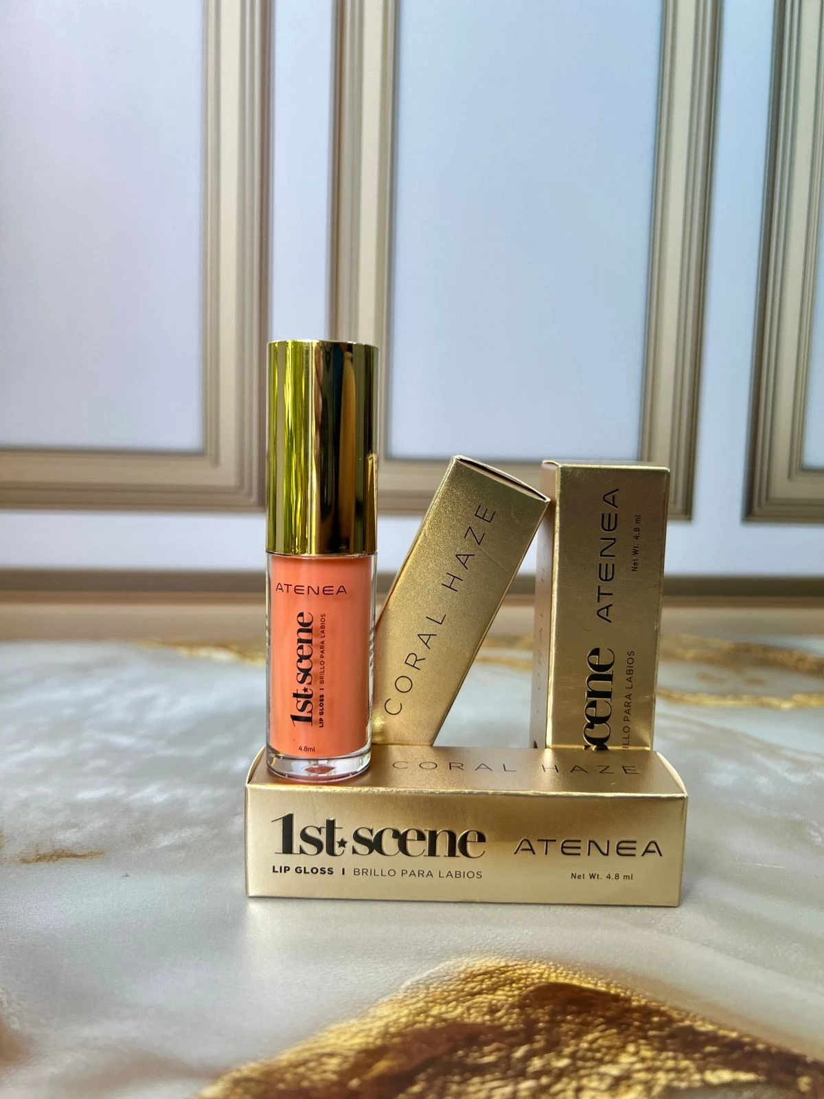 Lip Gloss Coral Haze de Atenea