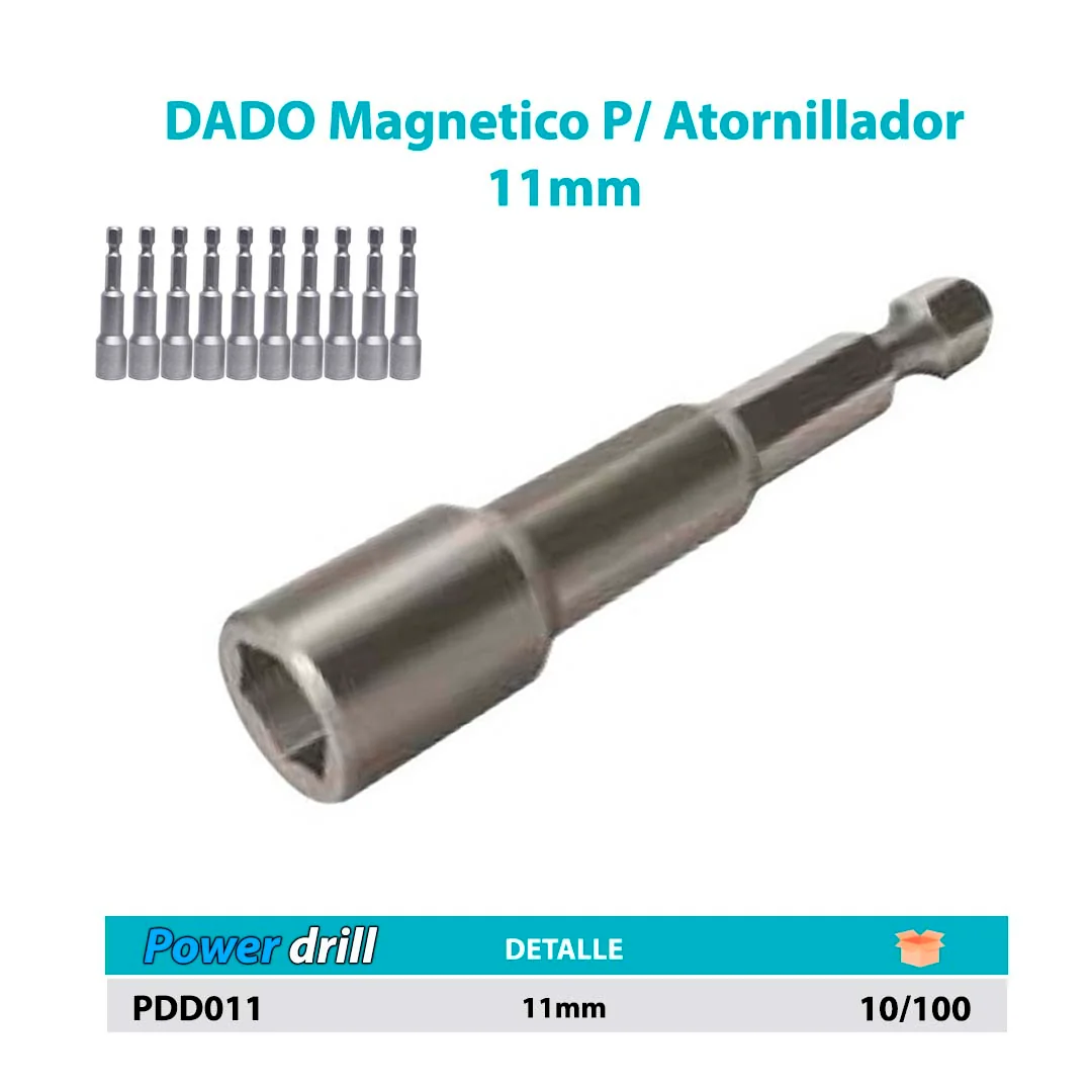 DADO Magnetico P/Atornillador 11mm