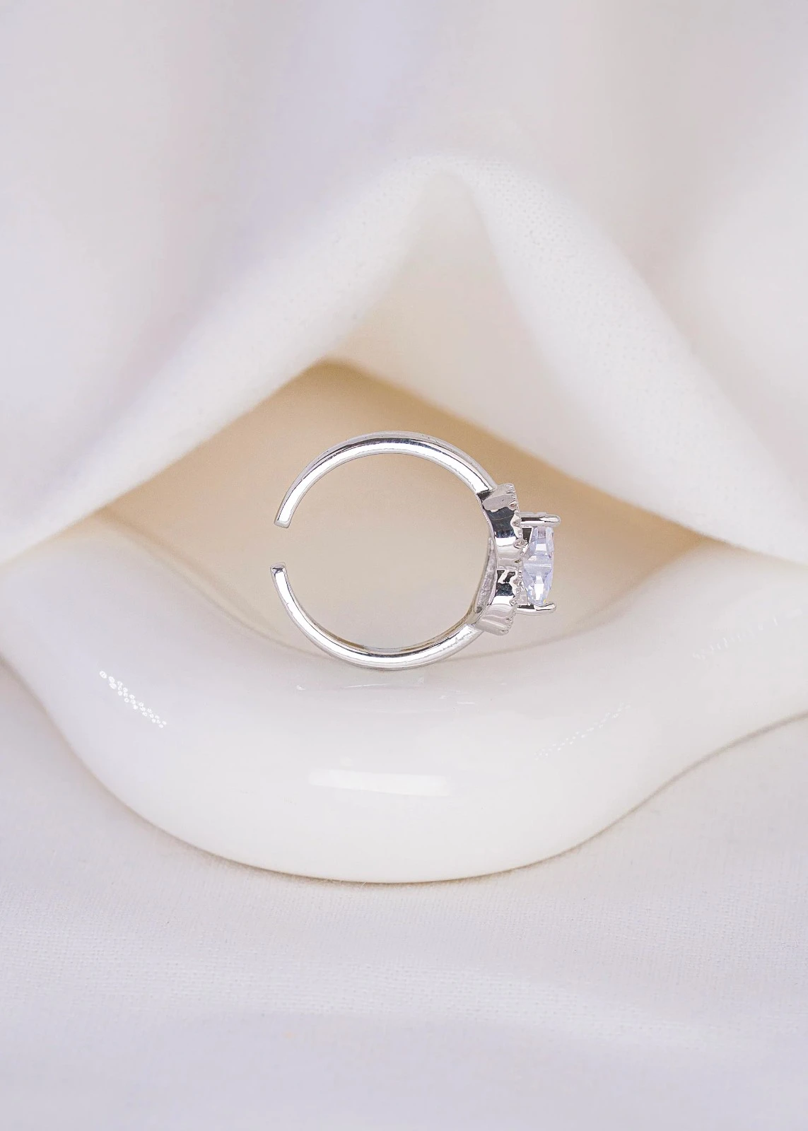 Anillo Corazon Cristal 3