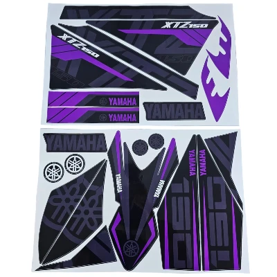 XTZ 150 Calcomanias 2025 gris con