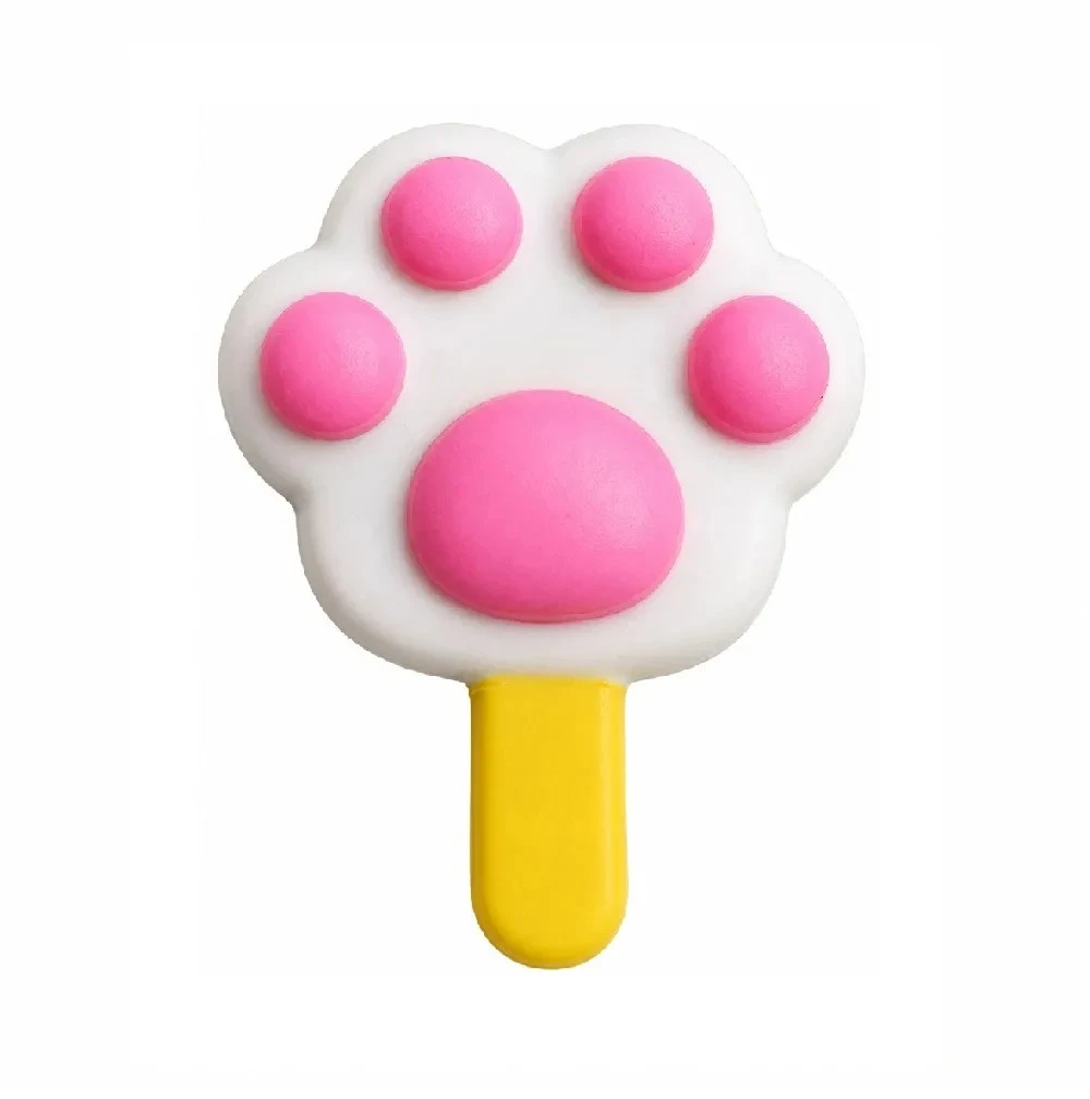 Juguete de goma con sonido paleta huellita