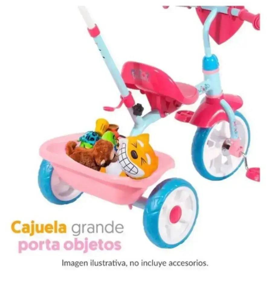 Triciclo Spirt Delux con barra de Empuje  3