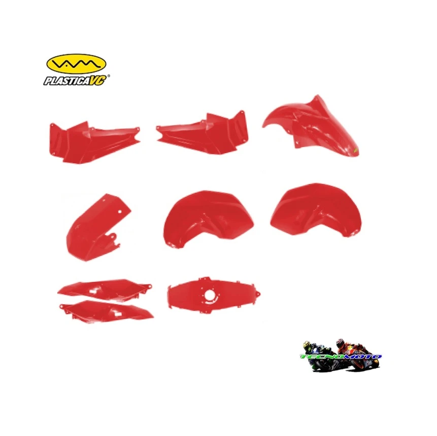 KIT PLASTICOS YAMAHA 160 FZ (9PCS) ROJO -49451