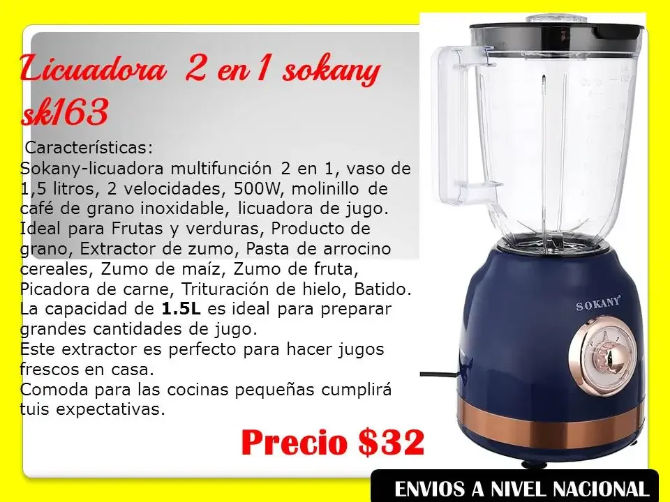 Licuadora Sokany 3
