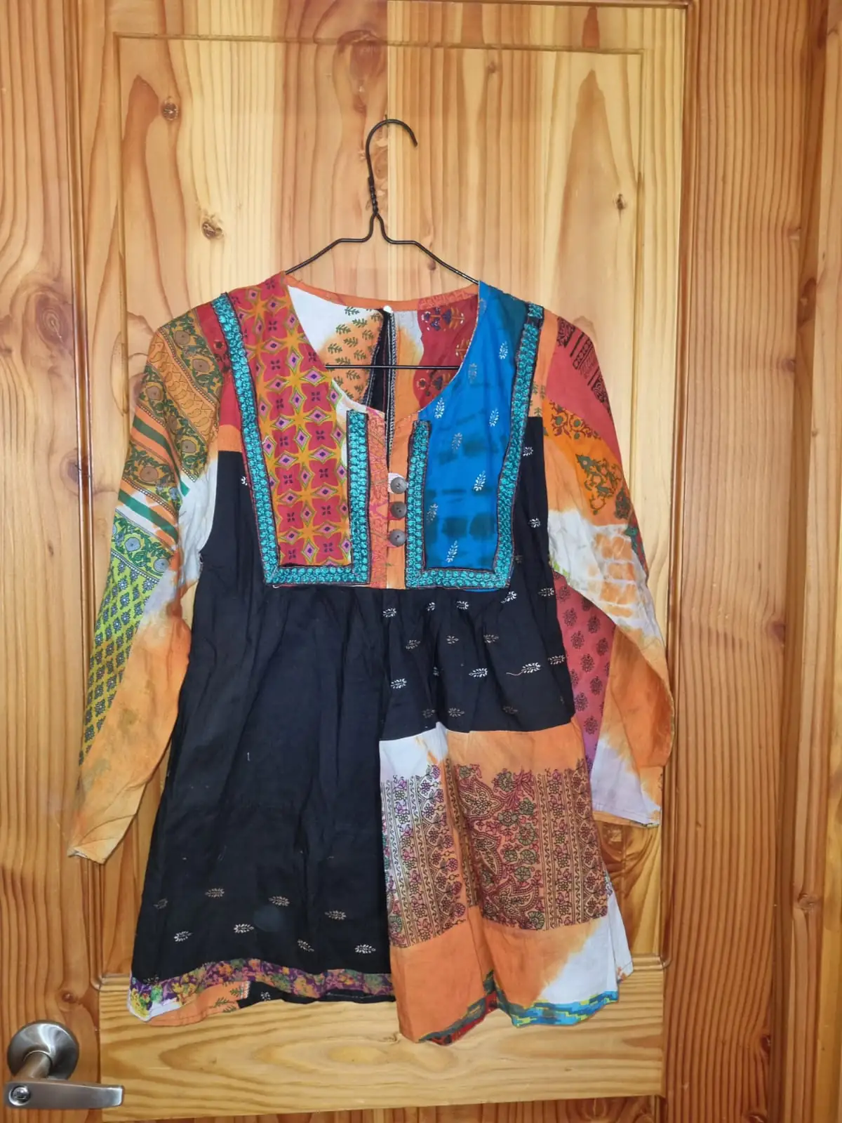 Blusa multicolor manga larga 