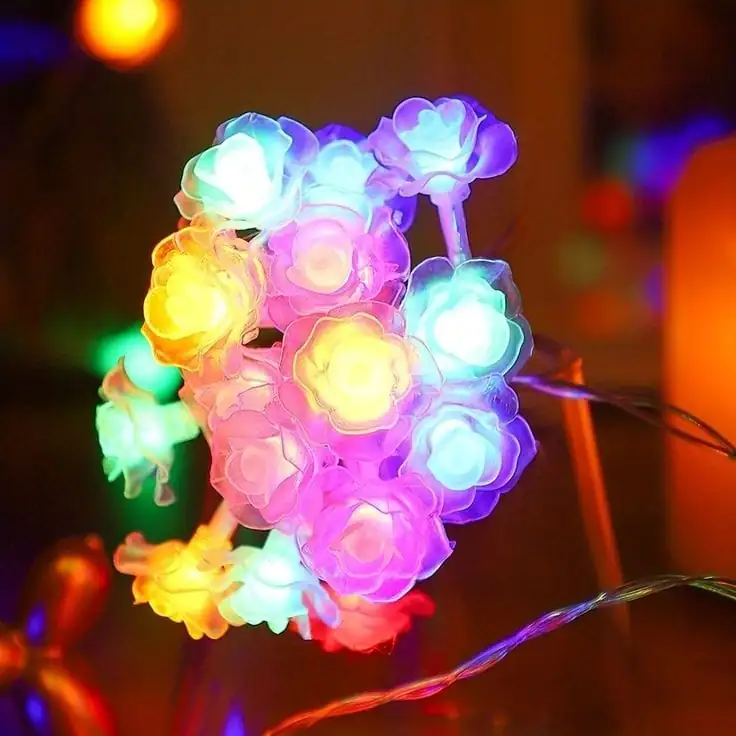 Luces led tipo flor