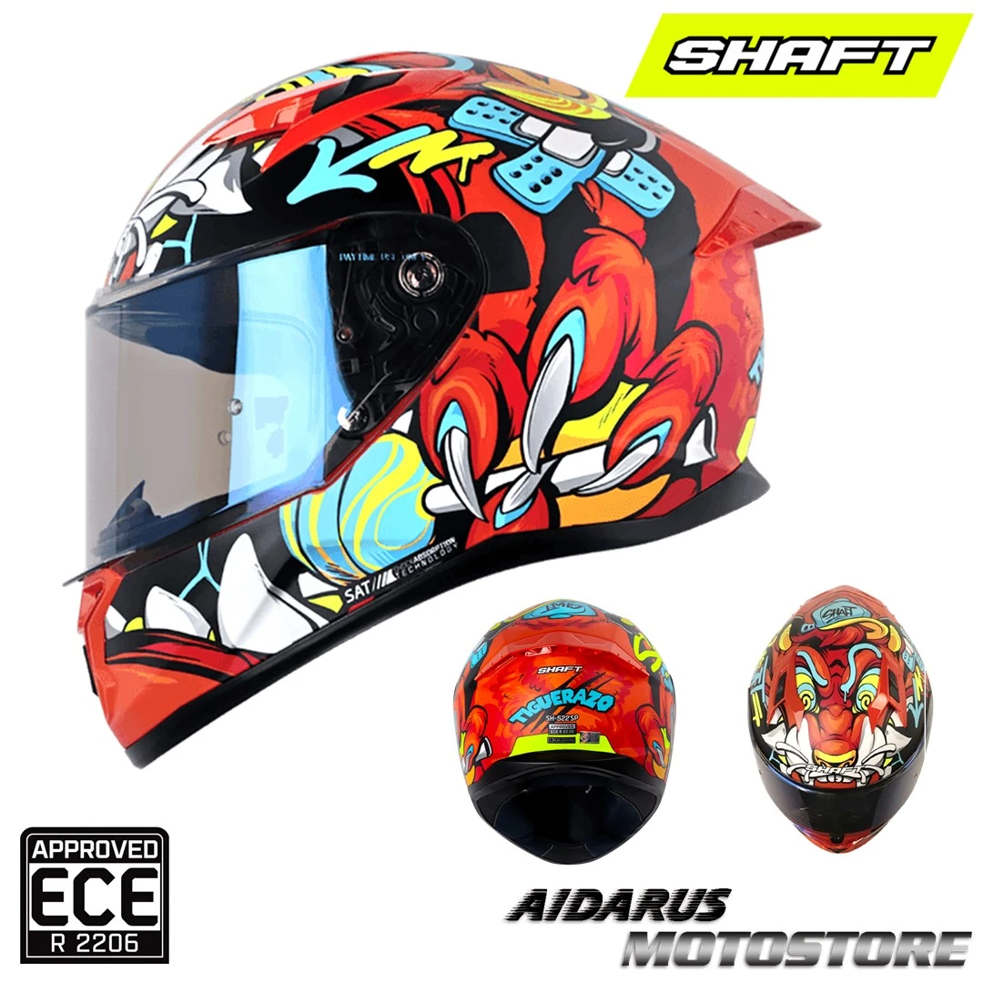 CASCO SHAFT 522SP TIGUERAZO NARANJA MATE