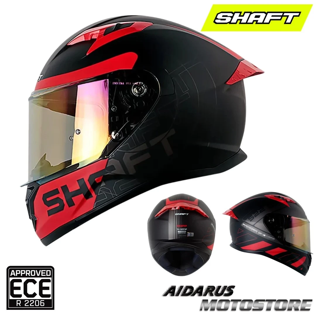 CASCO SHAFT 522SP DOPP ROJO MATE