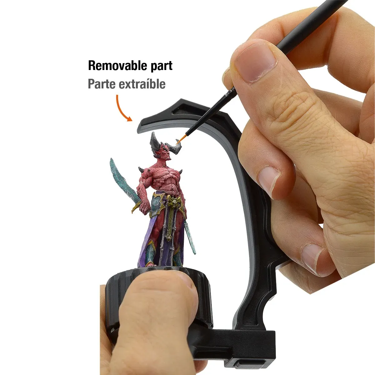 SOPORTE CON MANGO PARA PINTAR MINIATURAS - AK9565  2