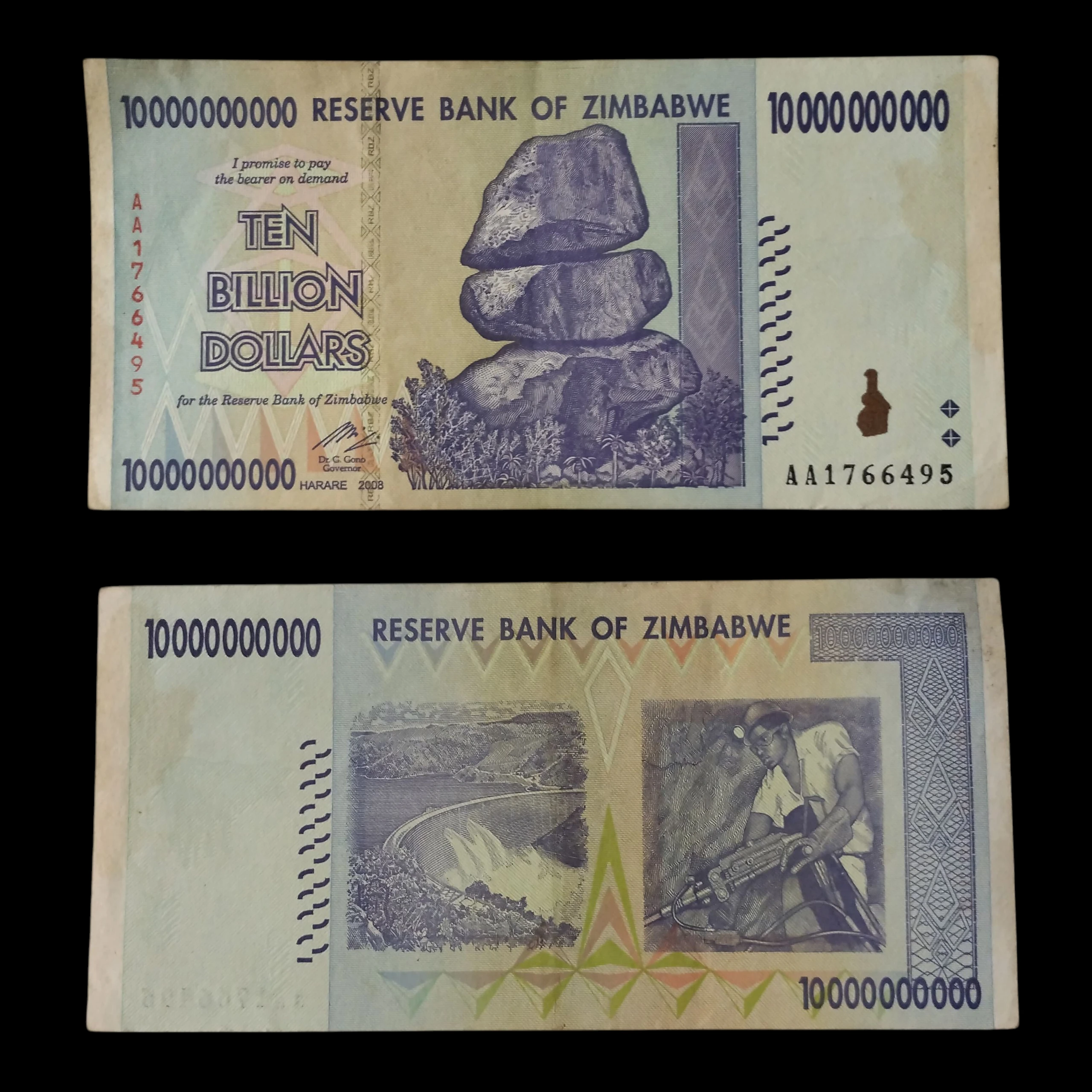 • Zimbawe 10 billones XF 