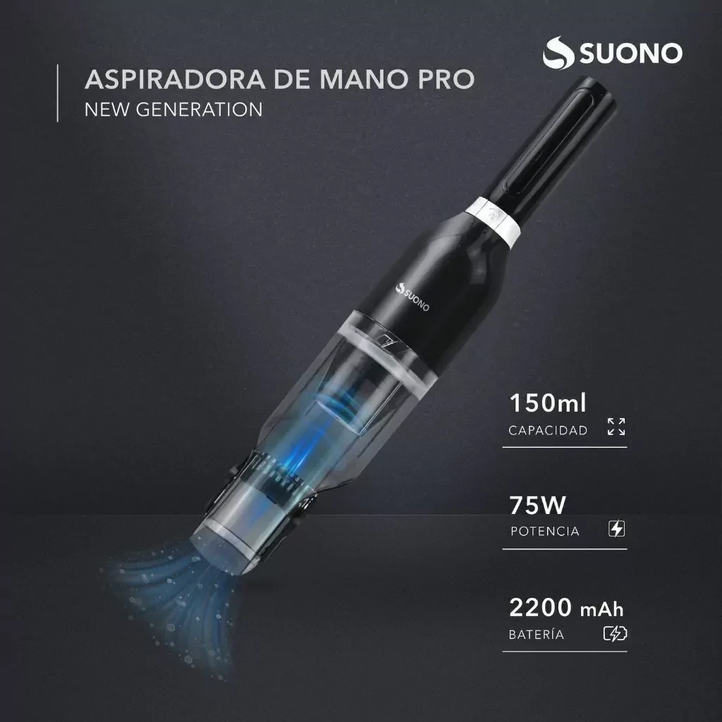 ASPIRADORA SUONO DE MANO 150ML 3