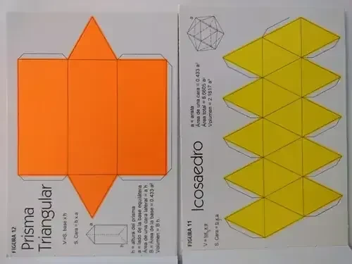 Albun de cuerpos geometricos fluorescente  3