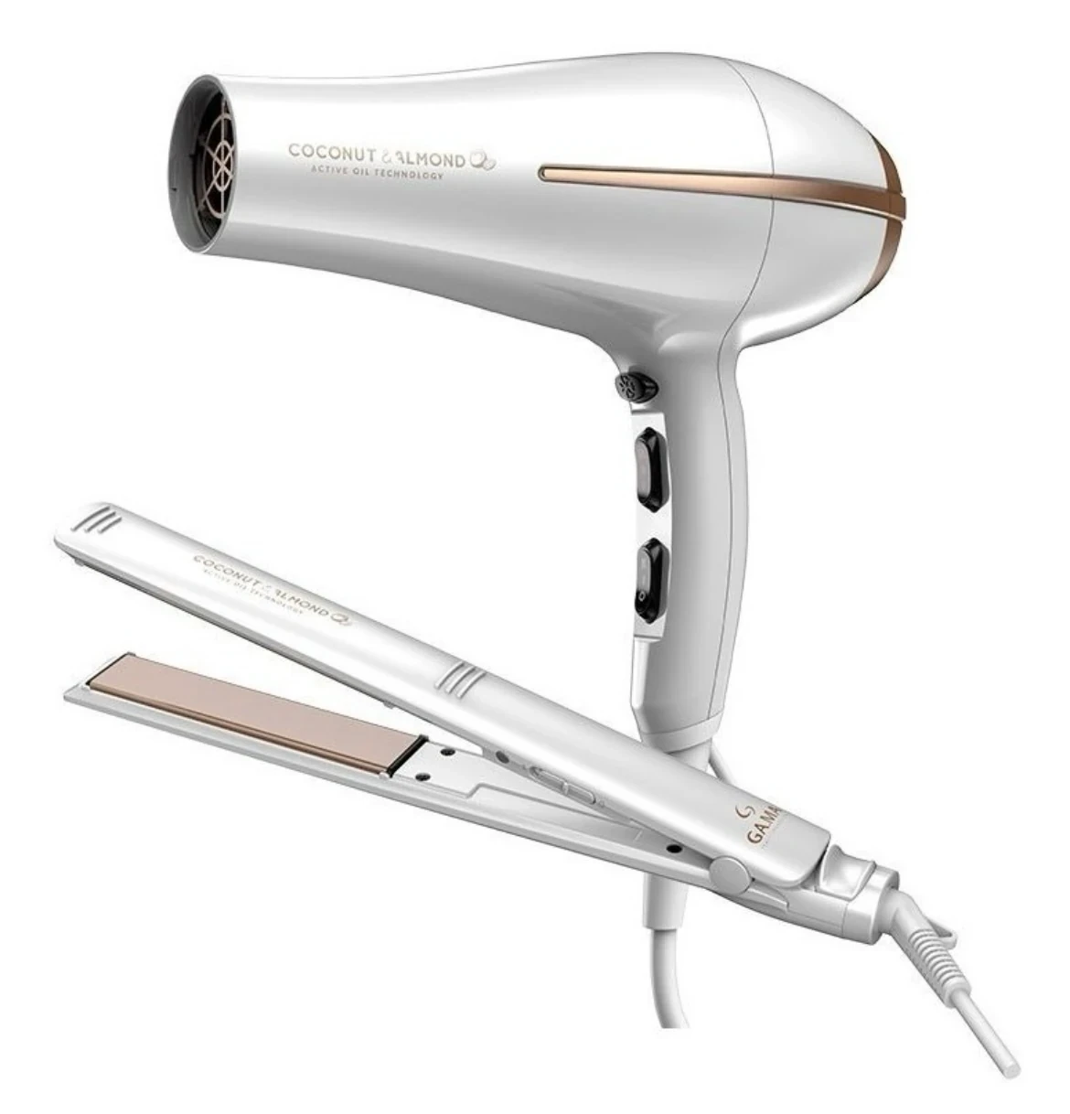 KIT GAMA ESSENTIAL OILS HAIR TOOLS COCO Y ALMENDRA- SUCERITA