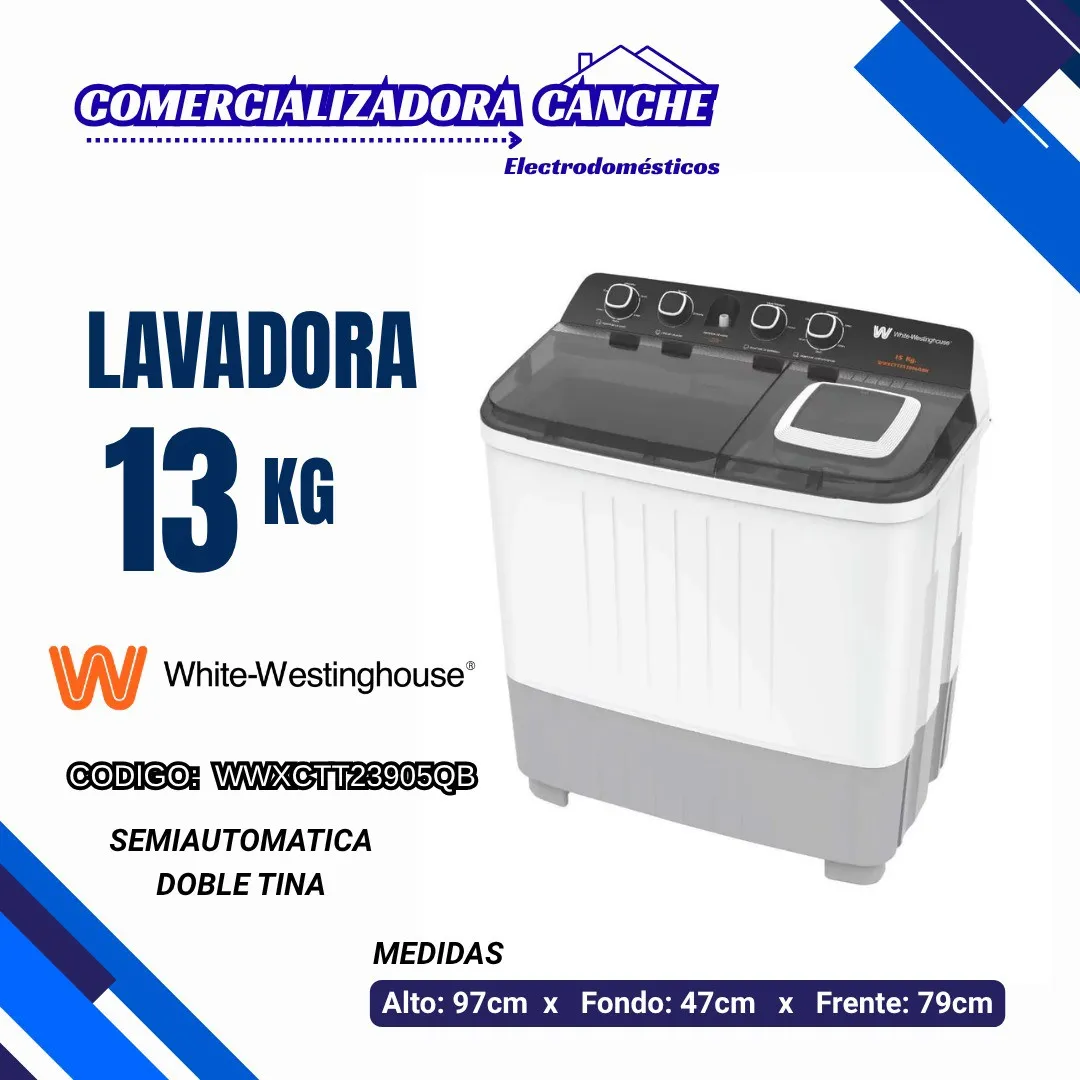 LAVADORA 13KG WESTINGHOUSE