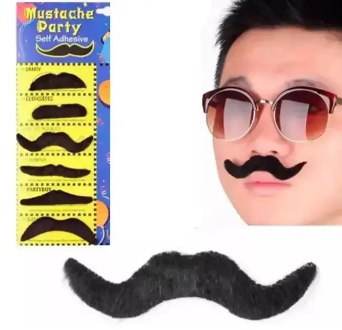 Bigote artificial blister por 6 unidades 