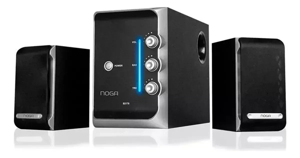 NOGA S2176 // SISTEMA DE PARLANTES MULTIMEDIA 2.1 5000 P.M.P.O 2