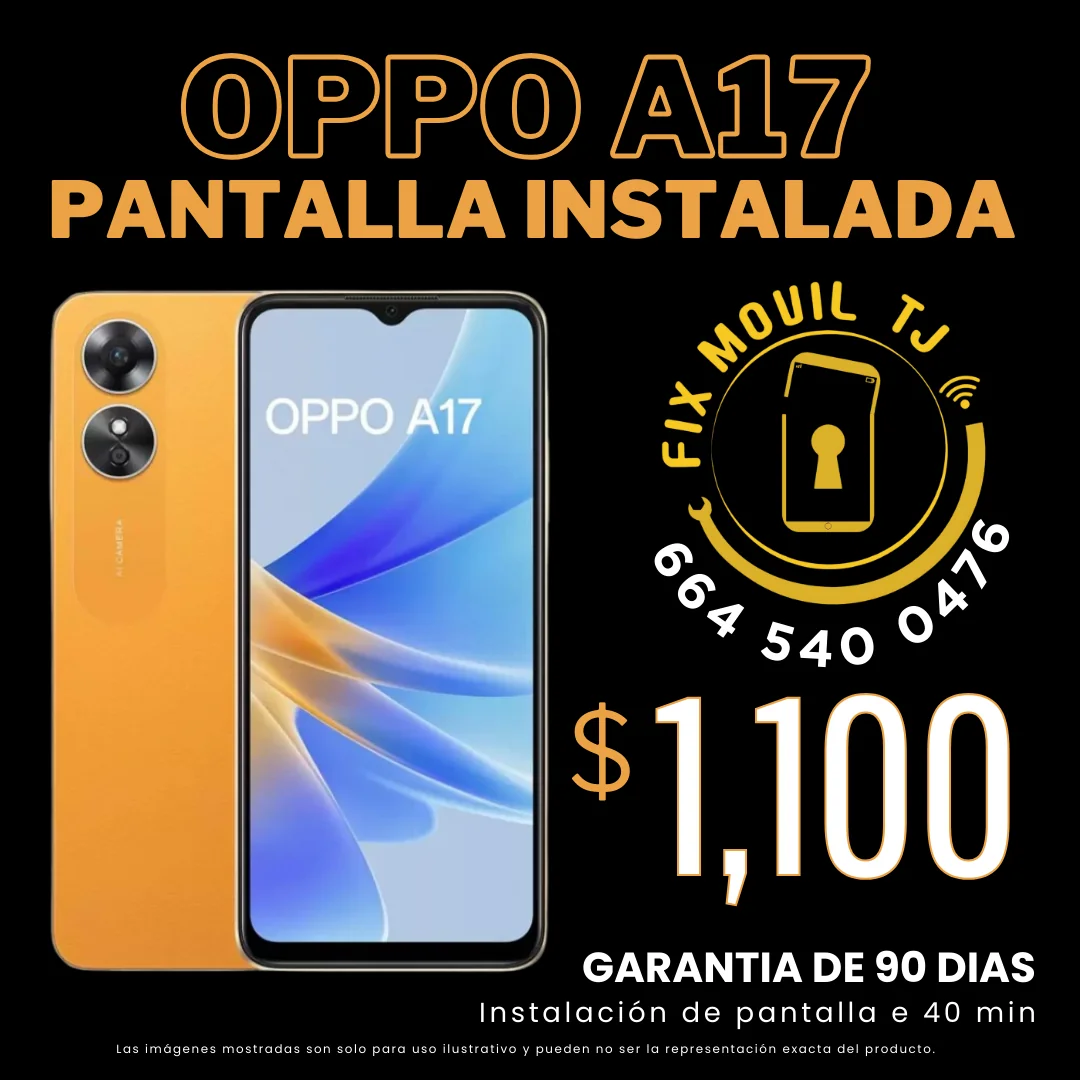 Pantalla de oppo a17