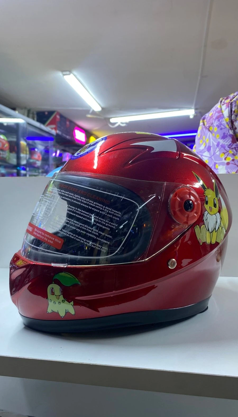 CASCO NIÑO ROJO