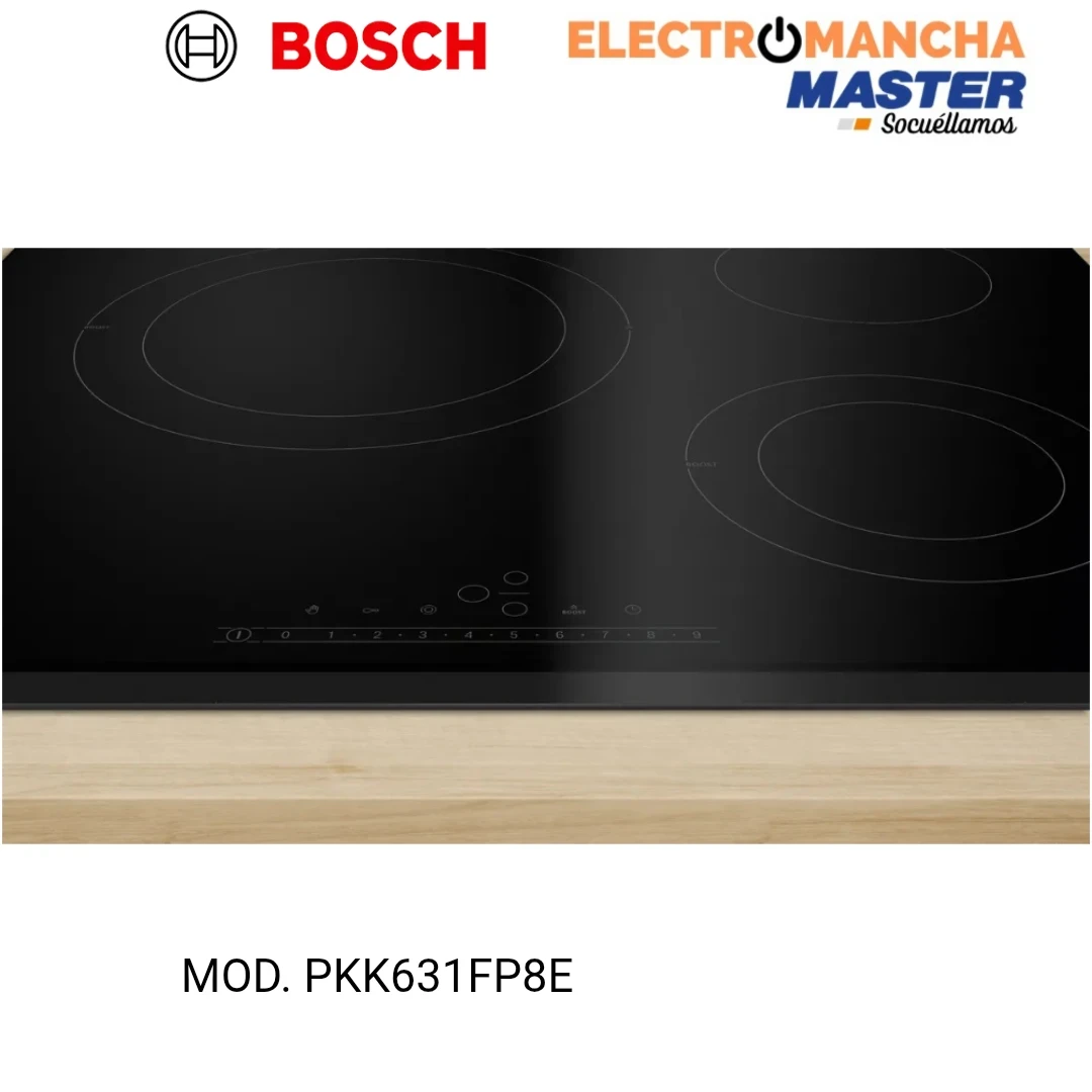 VITROCERÁMICA BOSCH PKK631FP8E 3 FUEGOS  3