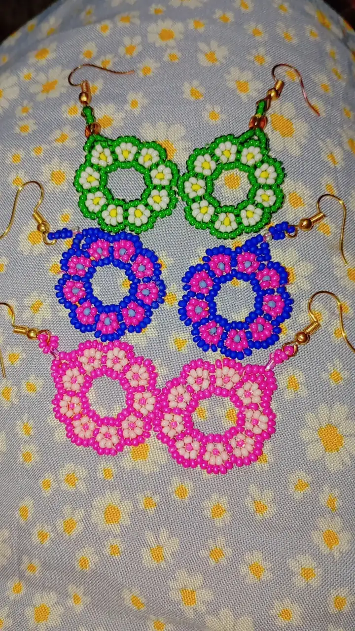 Aretes flor redonda