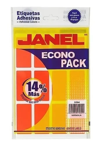 etiquetas naranja #24 janel