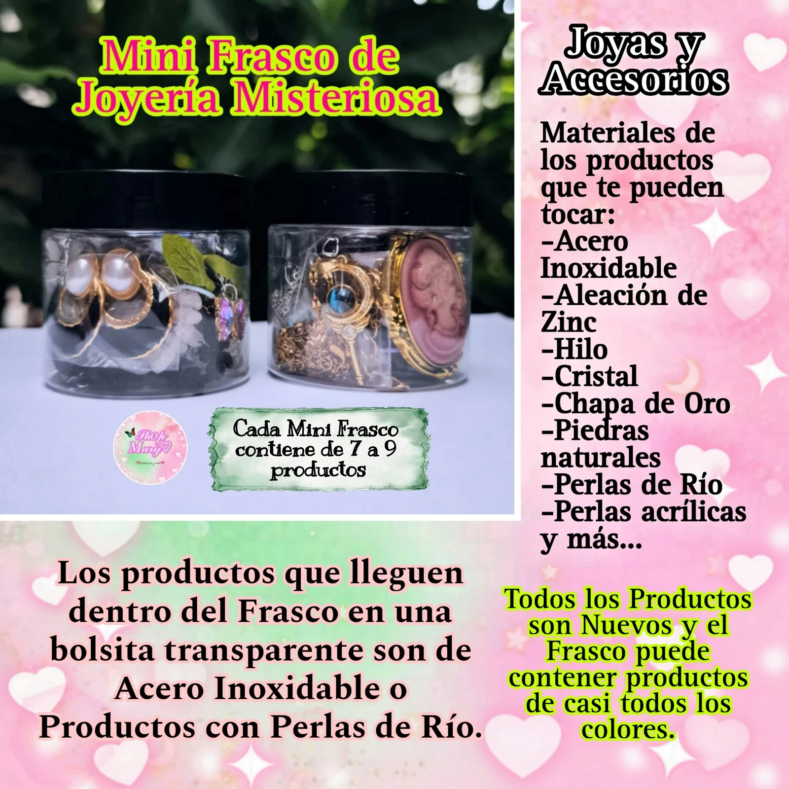 Mini Frasco de Joyería Misteriosa  2