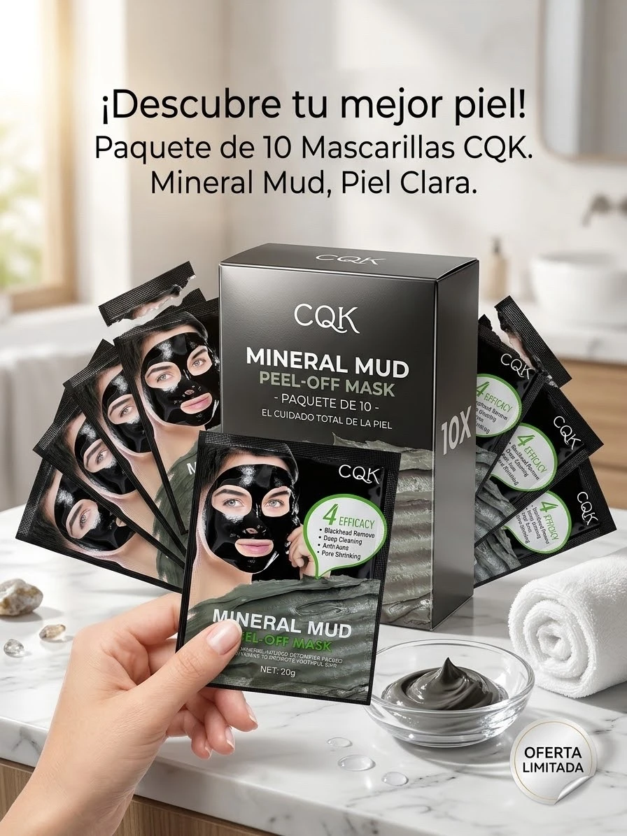 paquete de 10 mascarillas  de carbon activado 