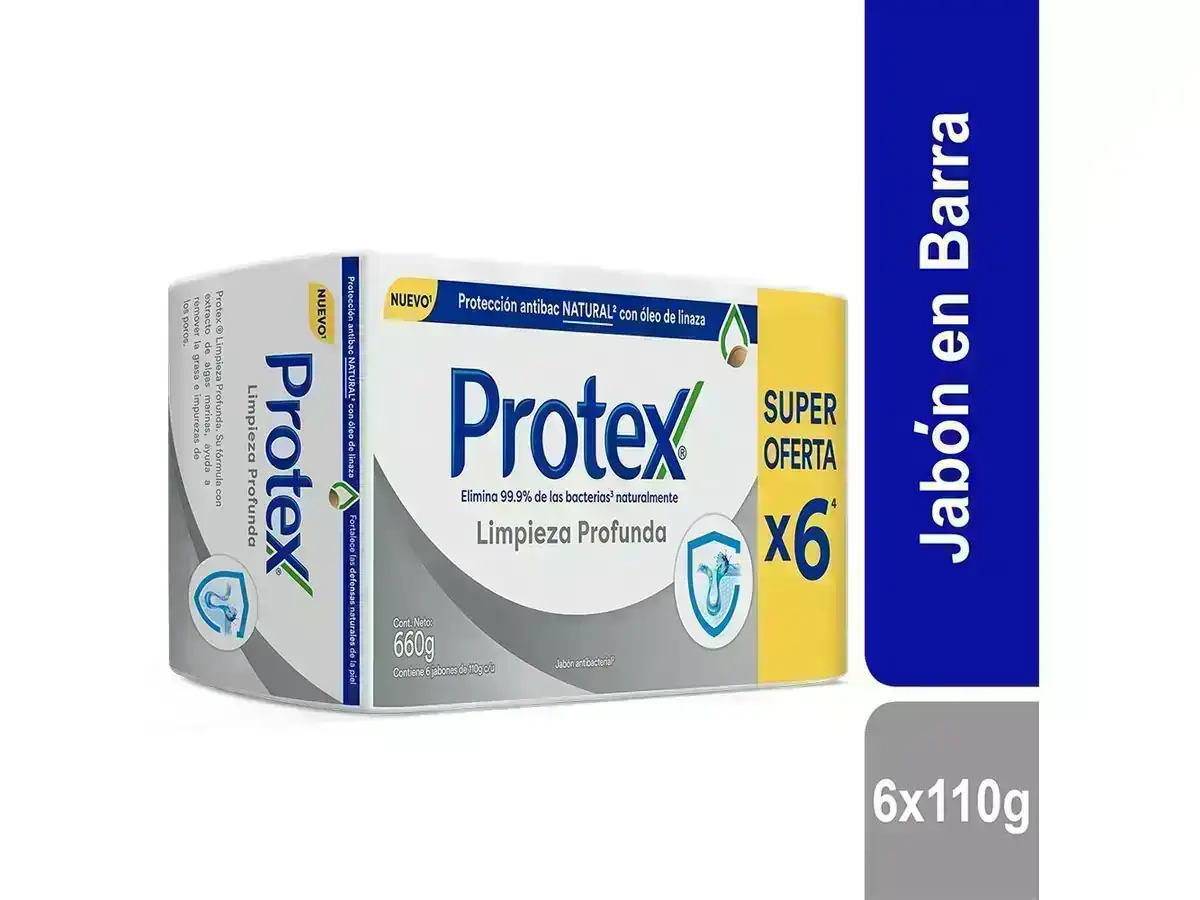 Jabón Protex Limpieza Profunda x 6-110g c/u