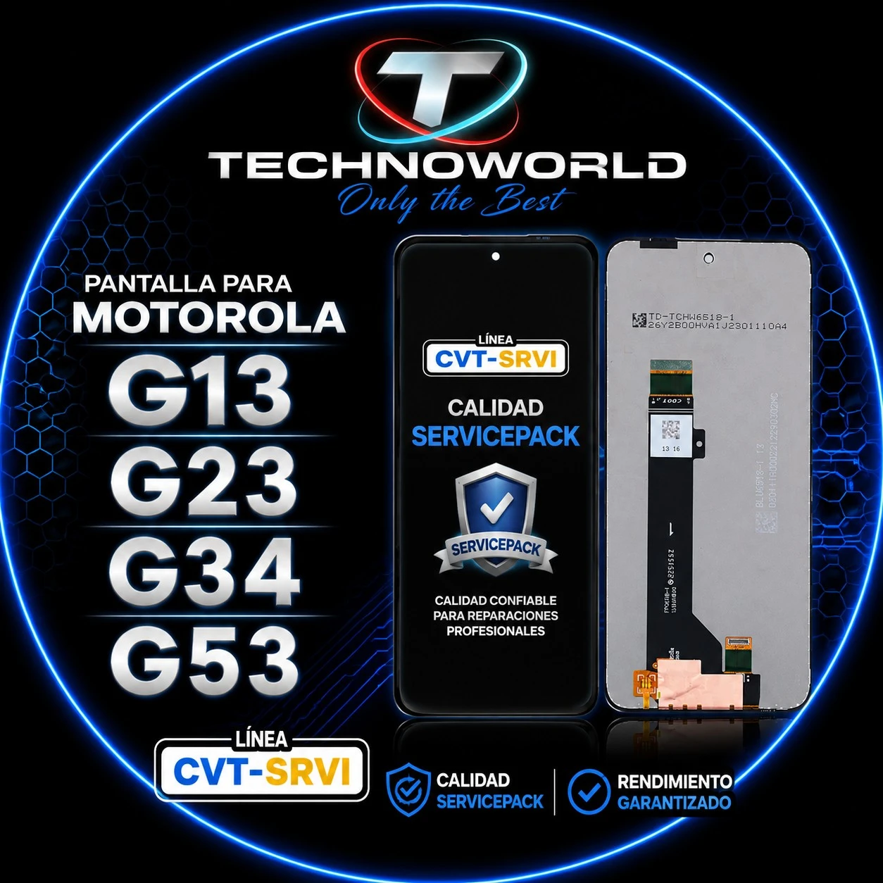 Mod Cvt Moto G13 G23  service pack