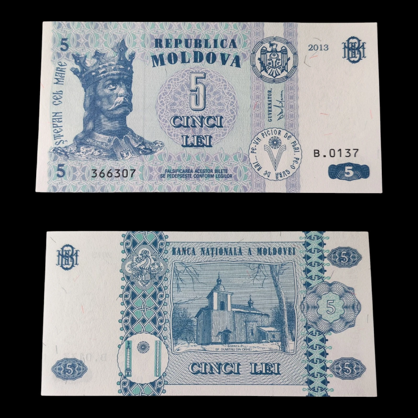 ° Moldavia 5 Lei UNC 