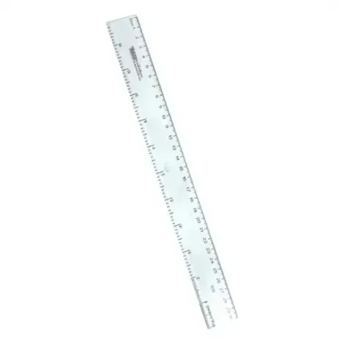 Regla de plástico transparente 30 cm 3