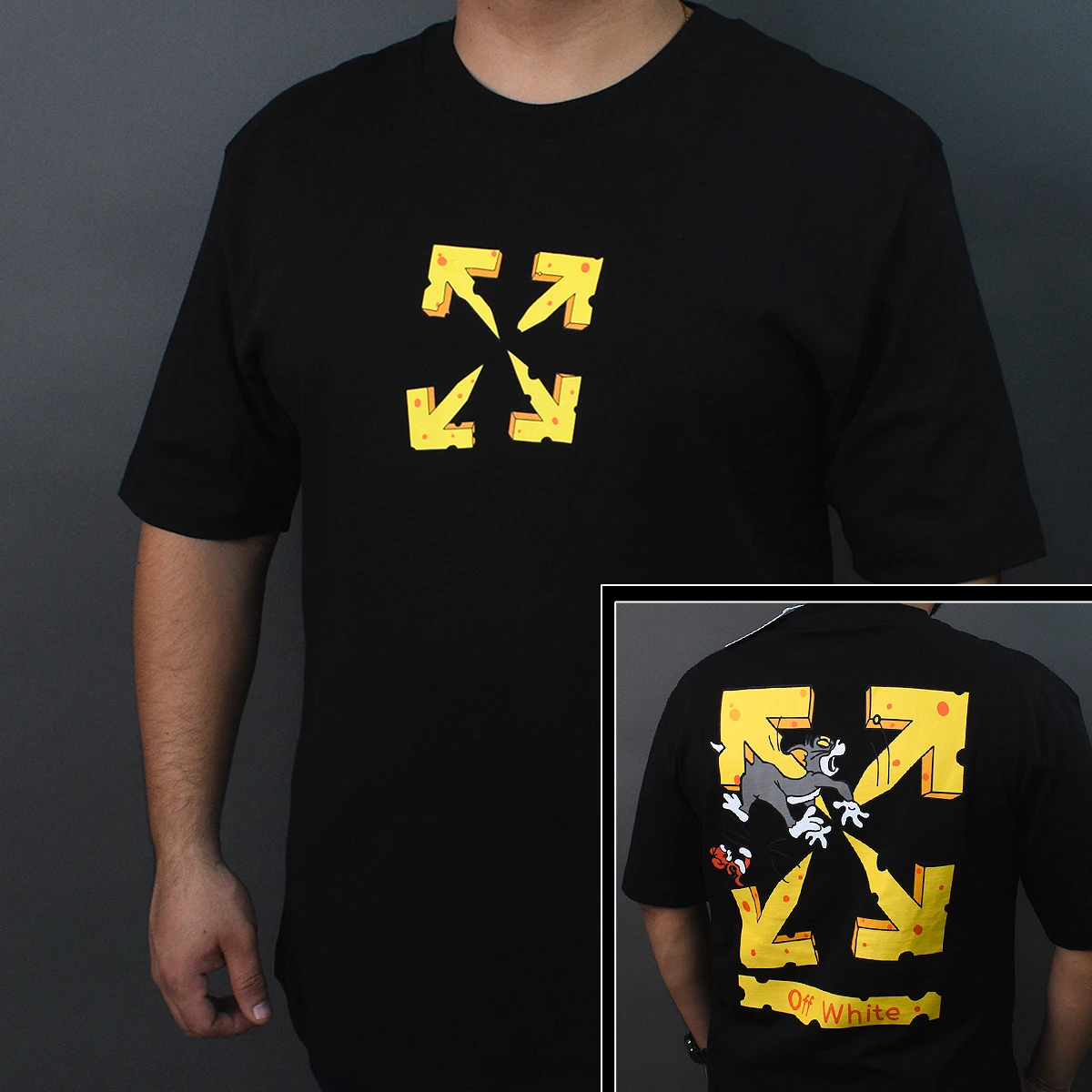 Playera OffWhite Tom y Jerry
