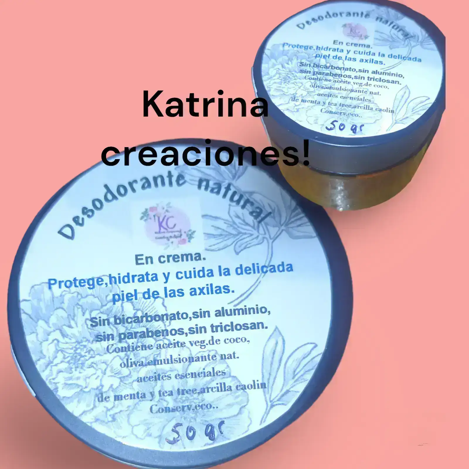 Desodorantes tipo crema,sin bicarbonato