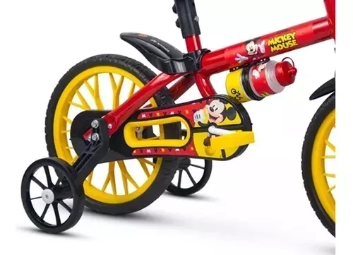 Bicicleta Infantil Mickey Rodado 12 Rueditas 4
