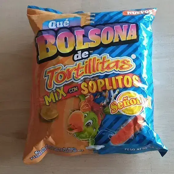 Bolsona de tortillitas y soplitos 