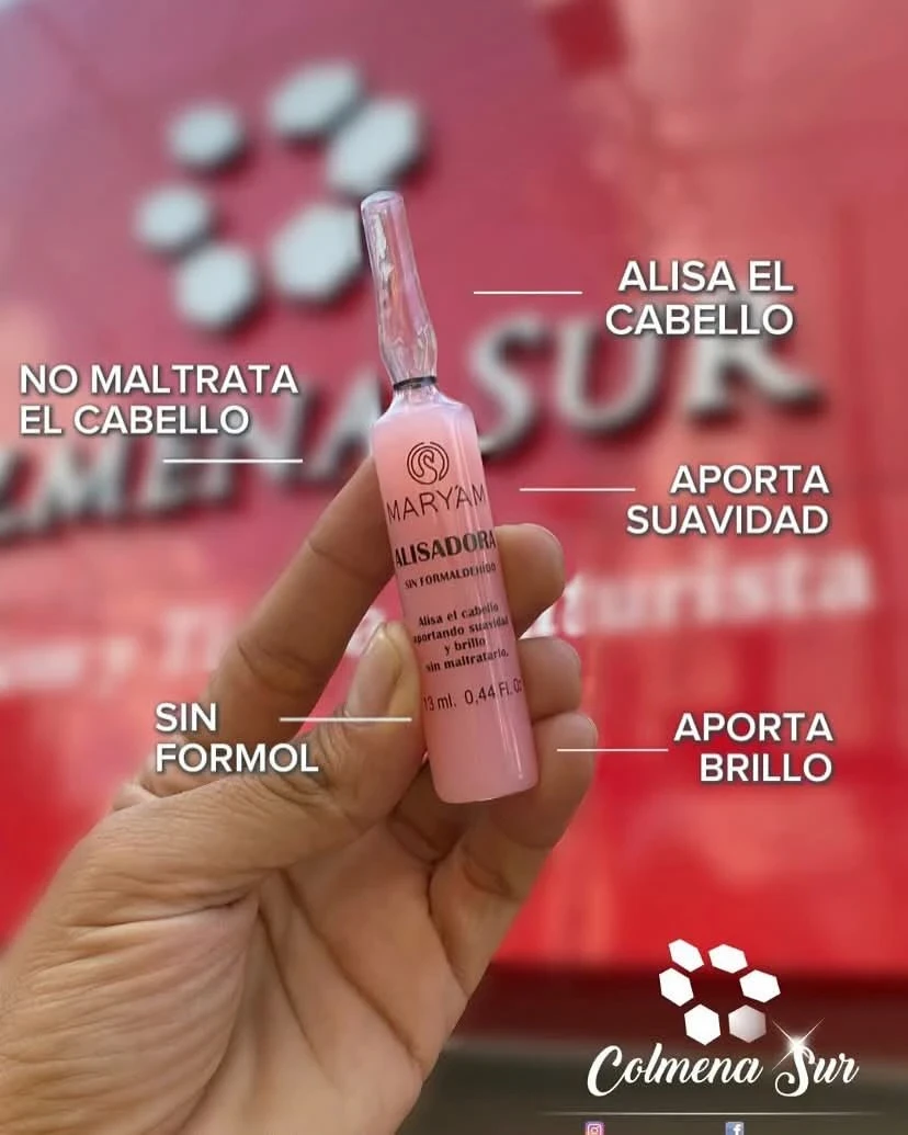Ampolla alisadora Maryam ☺️🌸 libre de formol 2
