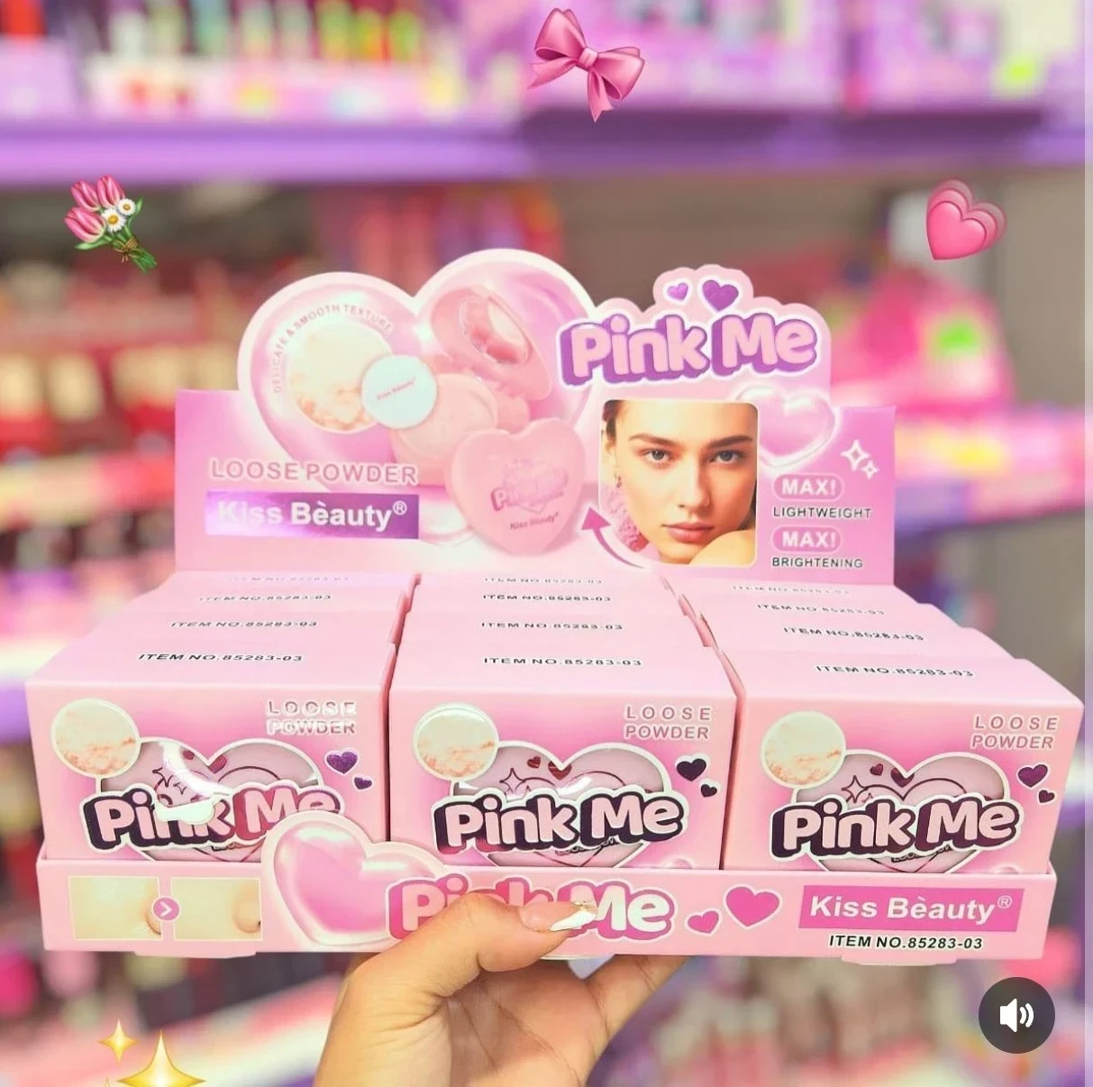 🌸PINK ME – Polvo Suelto Rosado Efecto Filtro 💗✨