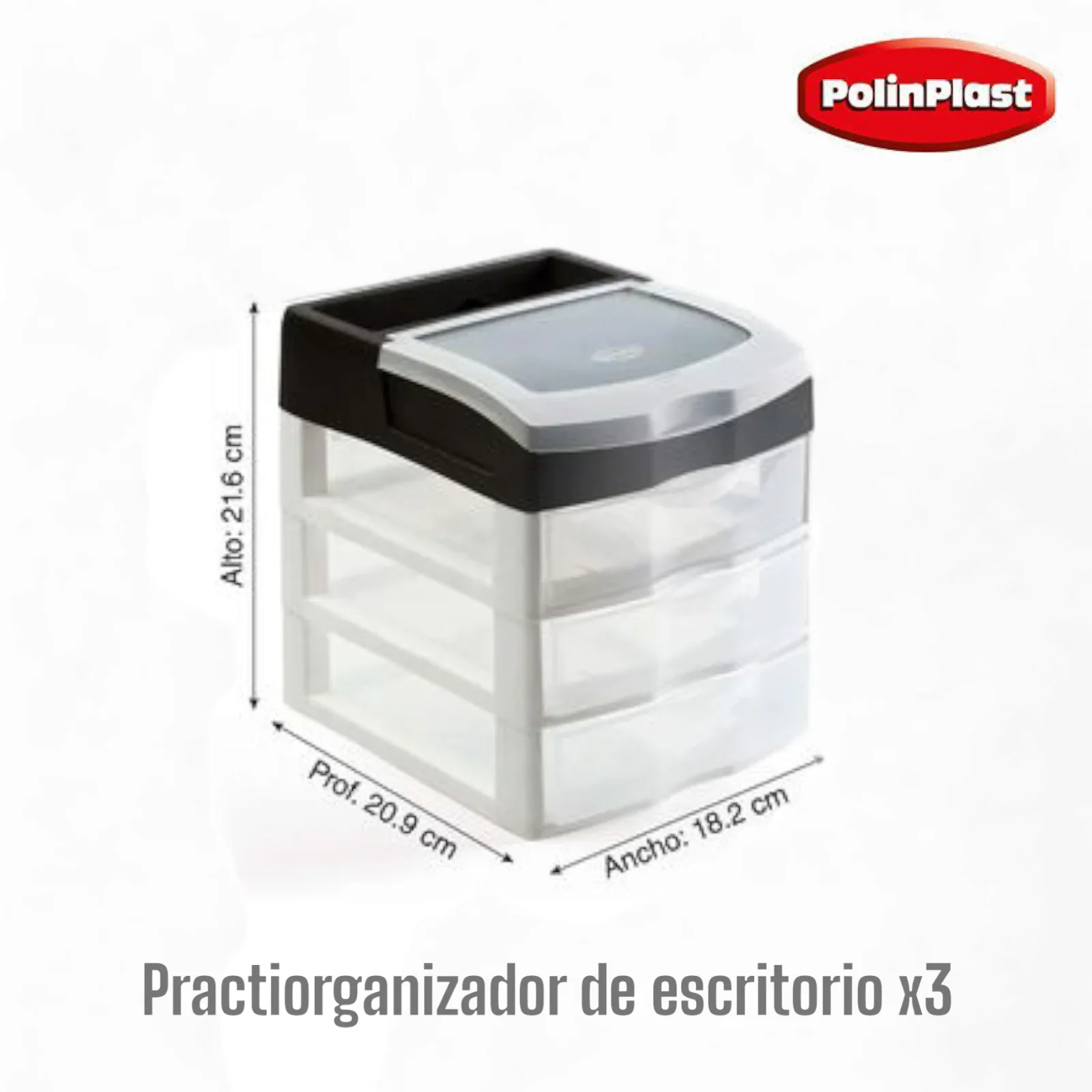 PRACTIORGANIZADOR DE ESCRITORIO # 3 4
