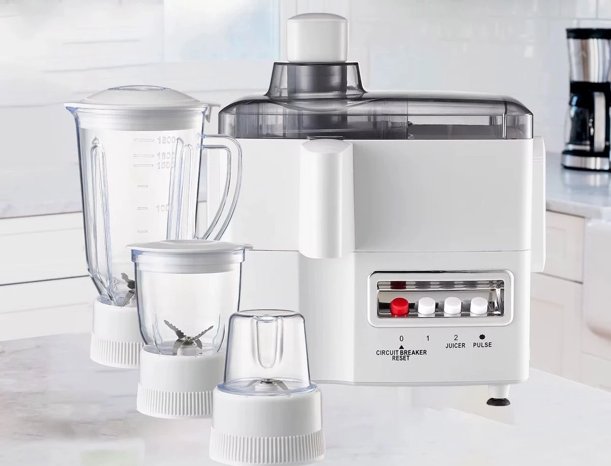 Extractor de jugo 4 en 1 , Licuadora, Molino y Picador.