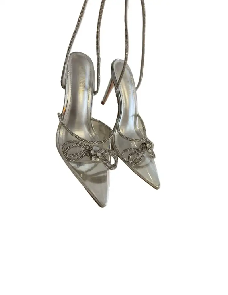 Tacones plata