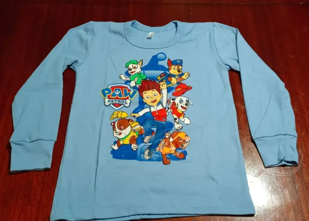 Polera Manga Larga paw patrol